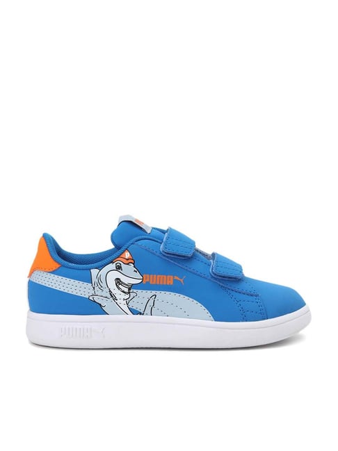 Puma Kids Smash v2 Lil V PS Future Blue & Blue Fog Sneakers