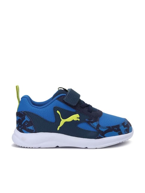 Puma Kids Fun Racer Shark AC PS Future Blue & Nrgy Yellow Sneakers