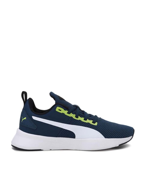 Puma Kids Flyer Runner Jr Intense Blue & White Running Shoes