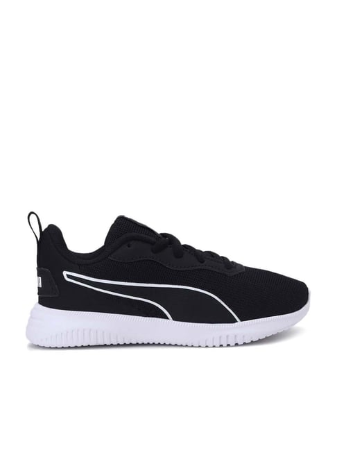 Puma Kids Flyer Flex PS White & Black Running Shoes