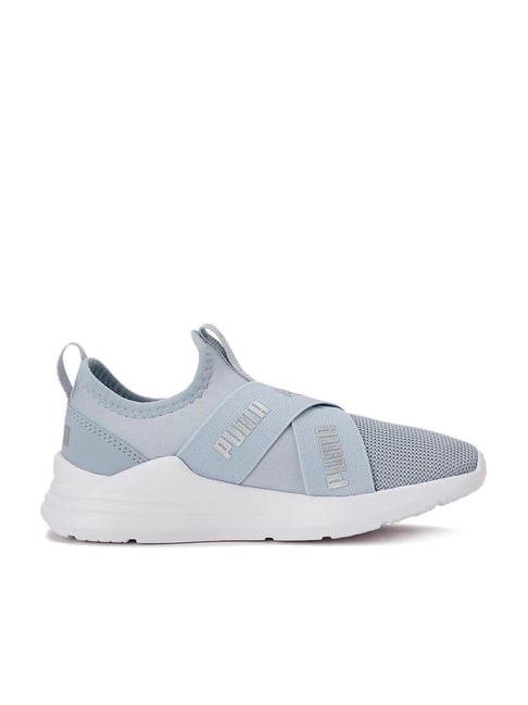 Puma Kids Wired Run Flash PS Blue Fog & Silver Running Shoes