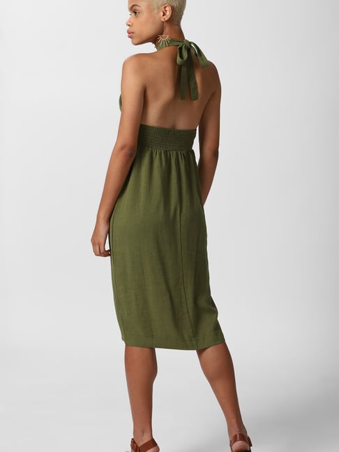 Buy Forever 21 Olive Regular Fit Dress for Women Online Tata CLiQ