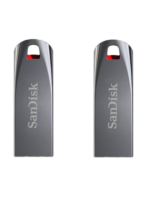 SanDisk Cruzer Force SDCZ71-016G-I35 16GB USB 2.0 Pen Drive - Pack of 2 (Silver)