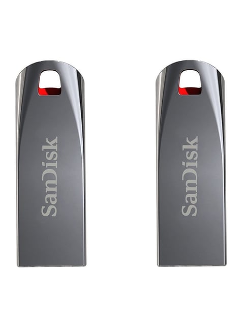 SanDisk Cruzer Force SDCZ71-064G-I35 64GB USB 2.0 Pen Drive - Pack of 2 (Silver)