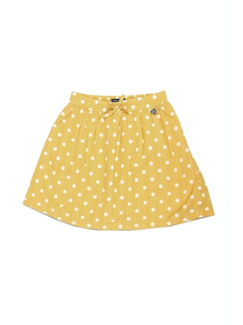 Allen Solly Junior Yellow Printed  Skirt