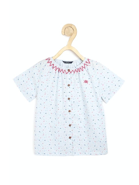 Allen Solly Junior Blue Printed  Top