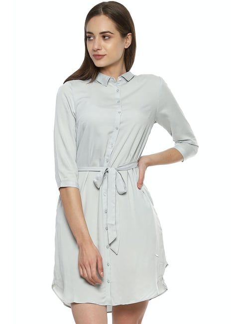 Van Heusen Grey Regular Fit Dress Price in India