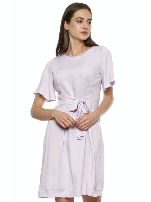 Van Heusen Lilac Regular Fit Dress Price in India