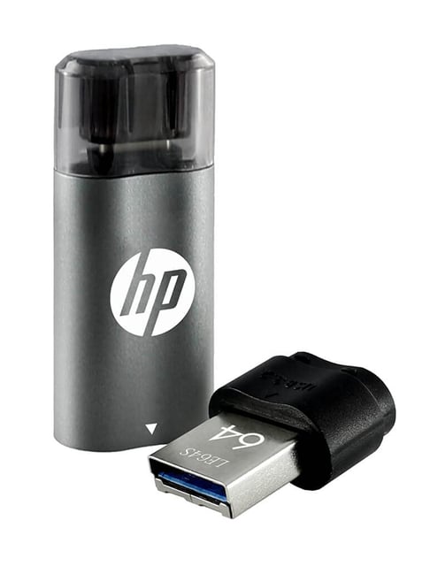 HP x5600b 64GB USB Type-B 3.2 OTG Pen Drive (Grey/Black)