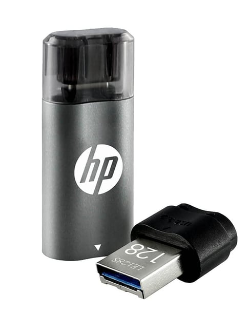 HP x5600c 128GB USB Type-C 3.2 OTG Pen Drive (Grey/Black)