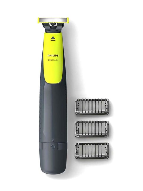 Philips OneBlade QP2512/10 2W Rechargeable Trimmer - 30 Min Runtime (Lime Green and Charcoal Grey)