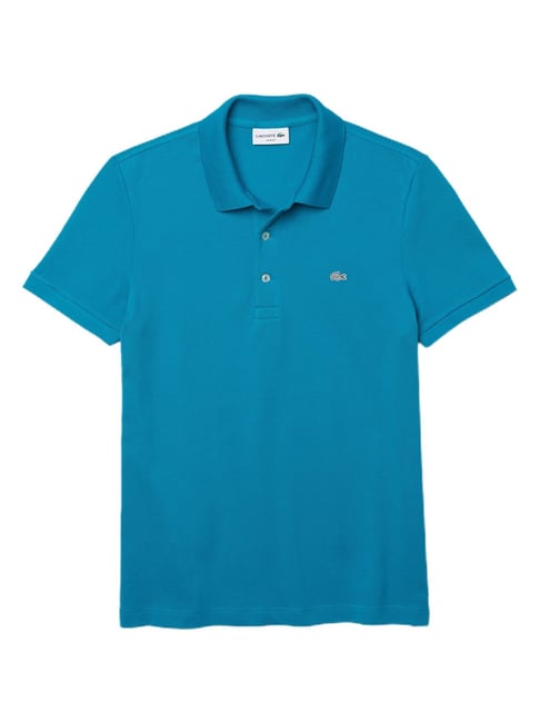 Buy Lacoste Blue Petit Pique Slim Fit Polo T-Shirt for Mens Online