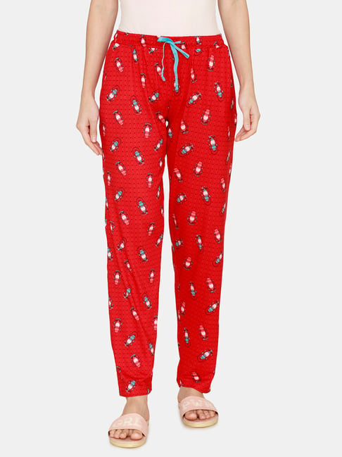 Buy Zivame Red Printed Pyjamas for Women Online @ Tata CLiQ