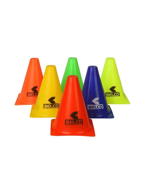 Belco Multicolored Sports Cone Marker Set (Pack of 12)-Belco-Footwear-TATA CLIQ