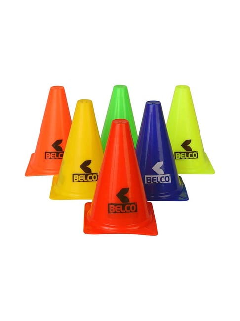 Belco Multicolored Sports Cone Marker Set (Pack of 6)-Belco-Footwear-TATA CLIQ