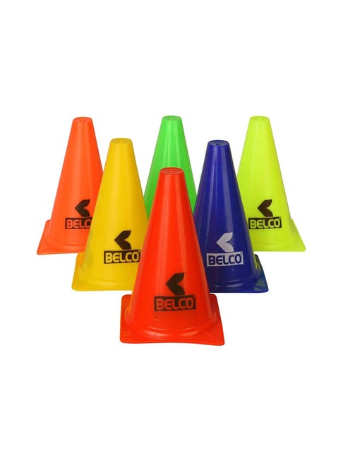 Belco Multicolored Sports Cone Marker Set (Pack of 6)-Belco-Footwear-TATA CLIQ