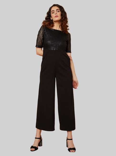 Vero Moda Black Embellished Jumpsuit - Marquee Collection