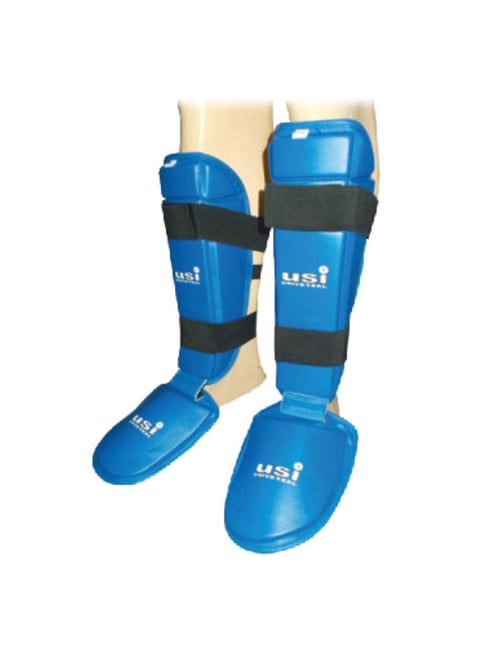 USI Blue Shin Pads with Instep (M)-USI-Footwear-TATA CLIQ