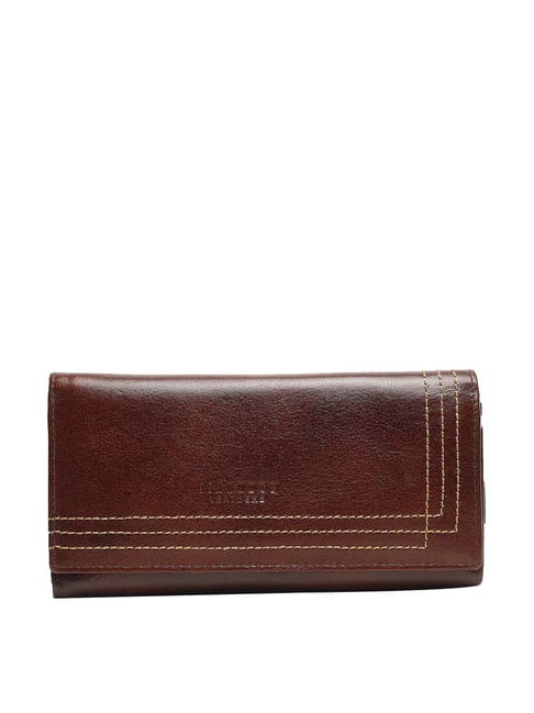Teakwood Leathers Brown Textured Wallet for Women-picture-41
