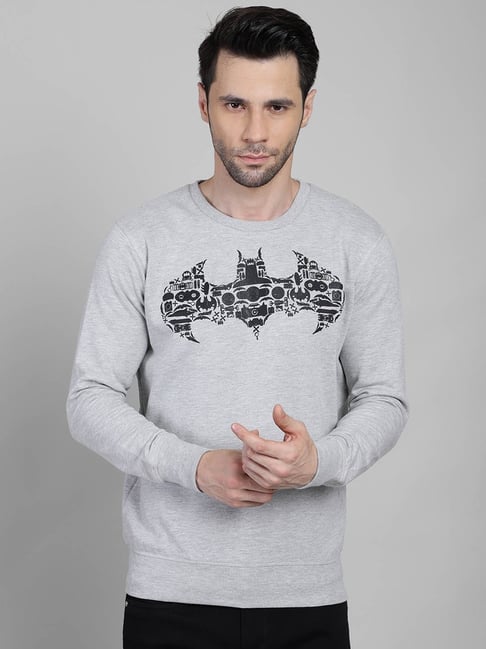 Free Authority Grey Printed Batman Sweatshirt