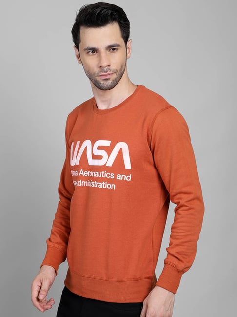 Nasa hot sale sweatshirt orange