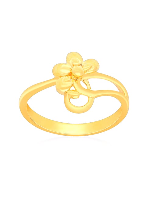 Buy Malabar Gold and Diamonds 22k Gold Floral Ring for Women Online At ...