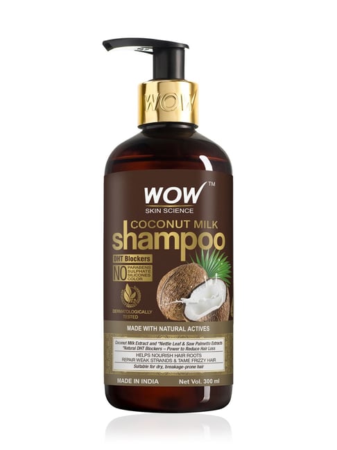 Wow Skin Science Coconut Milk Shampoo - 300 ml-Wow Skin Science-Beauty&Grooming-TATA CLIQ