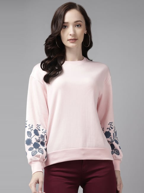 Cayman Pink Cotton Sweatshirt