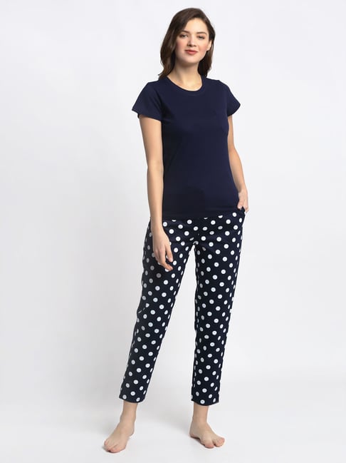 Womens best sale navy pyjamas