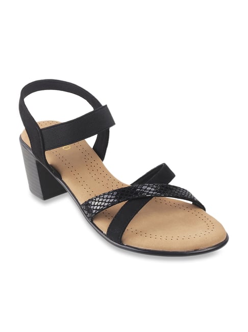 Black 3 best sale strap sandals