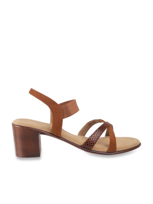 Buy Delize Women Tan Solid Wedge Sandals Online