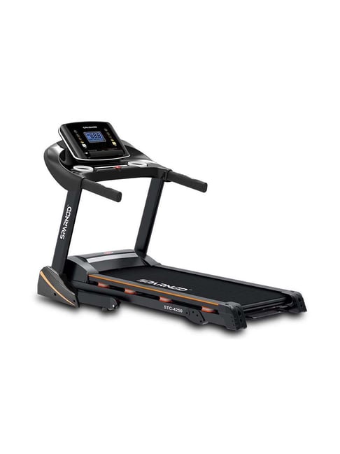 Sparnod Fitness Black STC-4250 Semi Commercial 4HP Motorized Treadmill