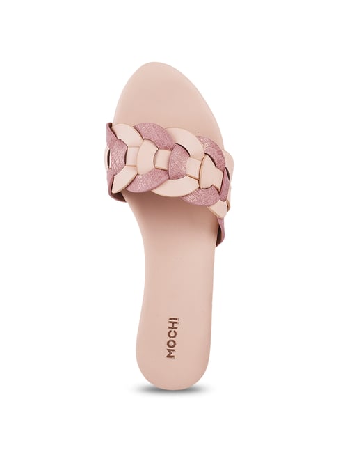 Mochi Women's Pink Casual Sandals