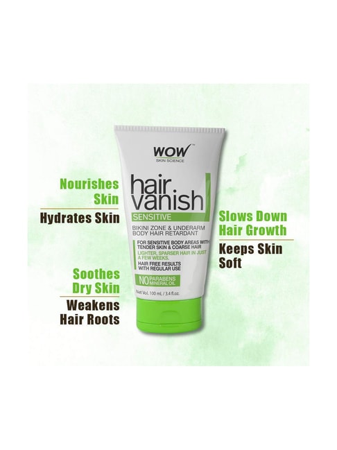 Buy Wow Skin Science Hair Vanish Sensitive - 100 ml Online At Best Price @  Tata CLiQ