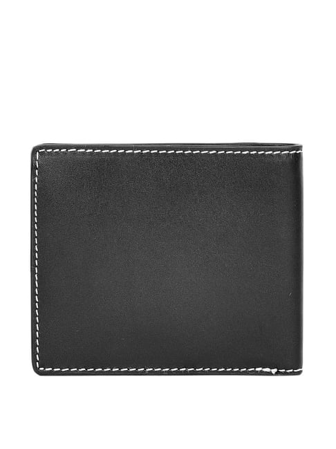 Buy Eske Oliver Black Casual Leather Bi-Fold Wallet for Men Online At ...
