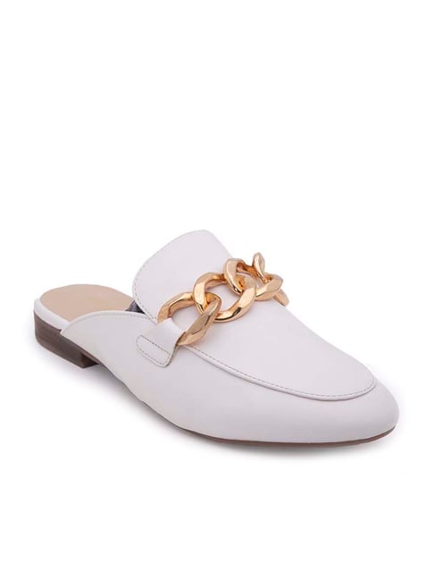 Mode by Red Tape Women's White Mule Shoes