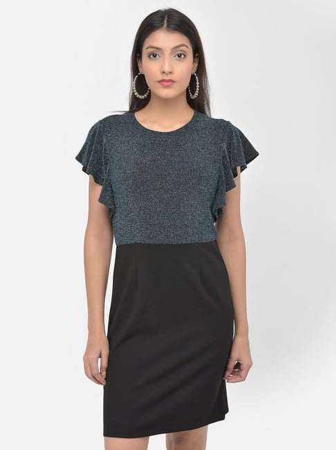 Latin Quarters Black Regular Fit Dress Price in India