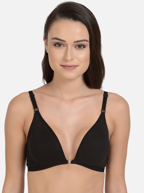 Mod & Shy Black Non Wired Non Padded Plunge Bra Price in India