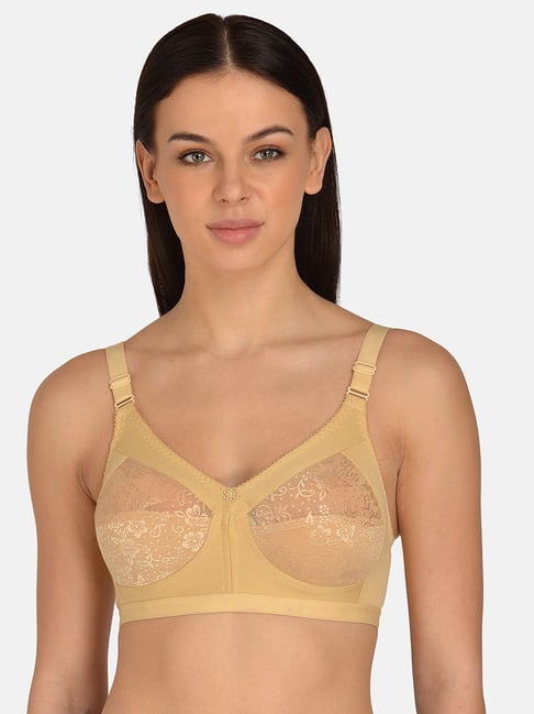 Mod & Shy Beige Non Wired Non Padded Minimizer Bra Price in India