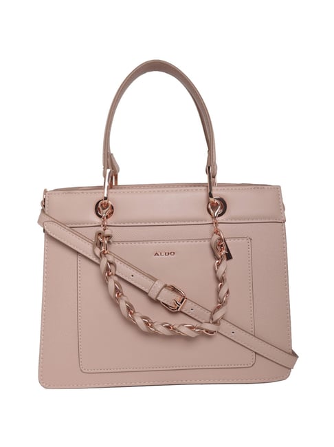 Aldo Mirethiel Light Pink Solid Medium Tote Handbag Price in India