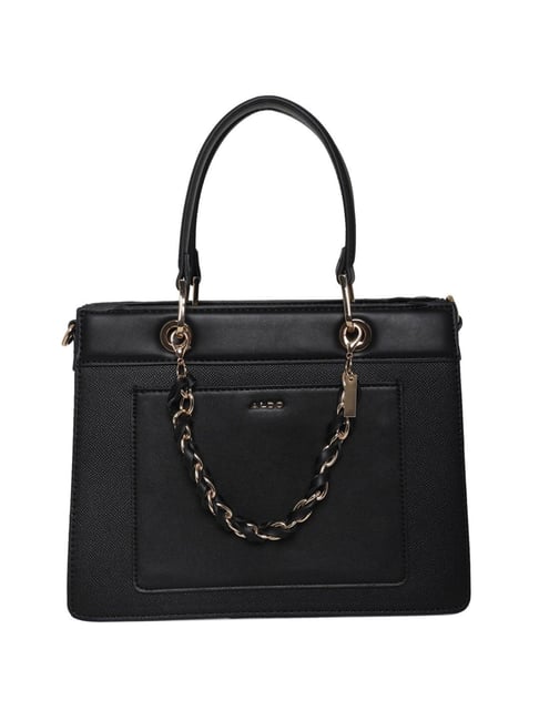 Aldo Mirethiel Black Solid Medium Tote Handbag Price in India