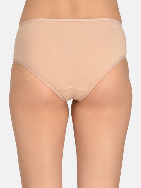 Mod & Shy Beige Cotton Hipster Panty