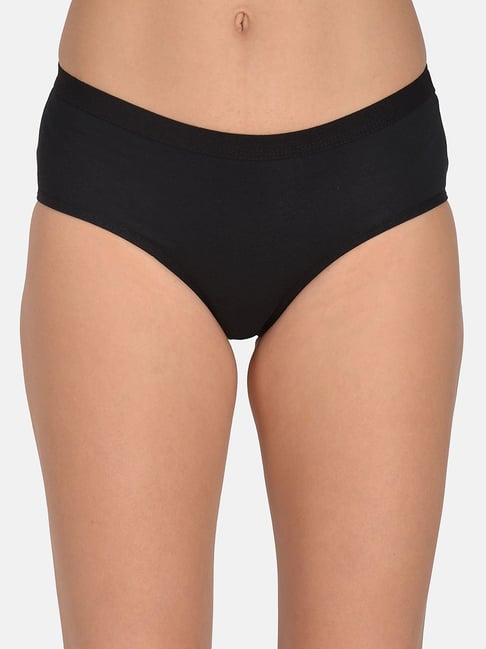 Mod & Shy Black Cotton Hipster Panty Price in India