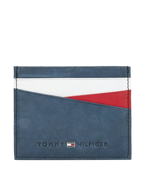 Tommy Hilfiger Churchill Navy Casual Leather Card Holder