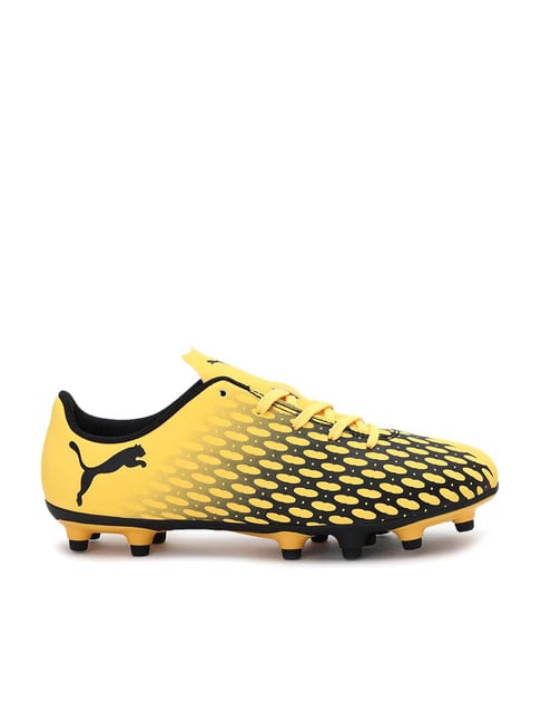 Puma Kids Spirit III FG Jr Ultra Yellow & Black Football Shoes