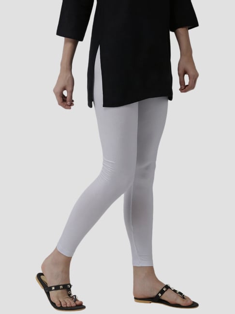 Buy De Moza Silver Regular Fit Leggings for Women Online @ Tata CLiQ