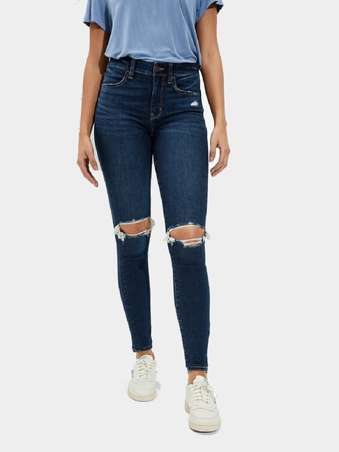 American Eagle Outfitters Blue Skinny Fit Jeggings