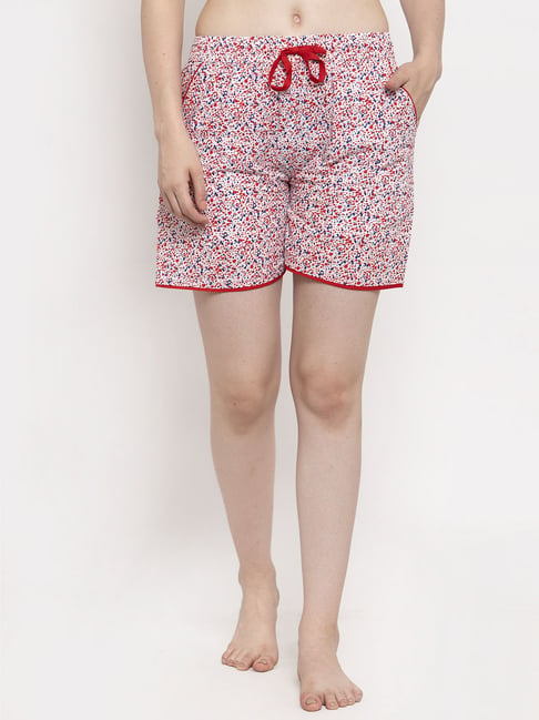 Women'secret Pink Printed Shorts Multicolor Women Shorts