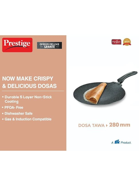Buy Prestige Omega Deluxe Black Granite Nonstick Dosa Tawa (280 mm) at Best Price Tata CLiQ