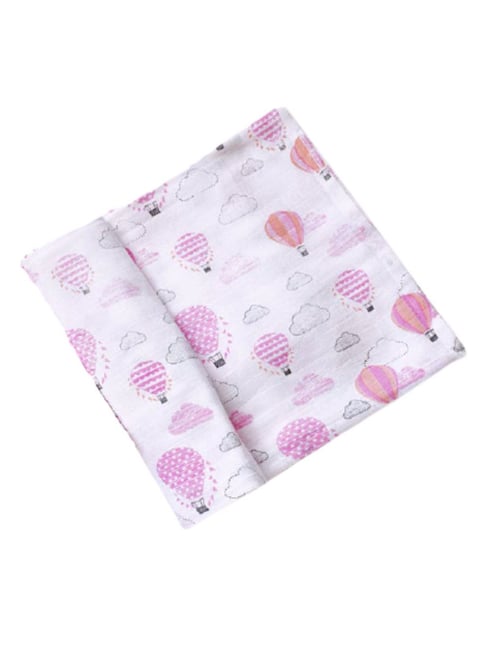 Elementary Pink & Orange Cotton Swaddle Wraps Set